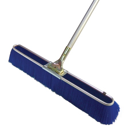 Bon Tool Bon 84-471 Floor Broom, Fine Blue 24" W/ 60" Handle 84-471